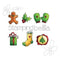 Stamping Bella Cling Stamp 6.5 Inch X4.5 Inch  Christmas Spirit Envelope Accents