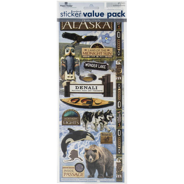 Paper House Cardstock Sticker 2 pack - Alaska