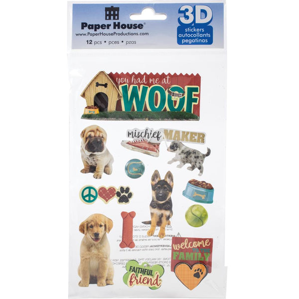 Paper House 3D Stickers - You Had Me At Woof