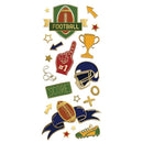 Paper House Sticky Pix Faux Enamel Stickers 8 inch X3 inch - Sports