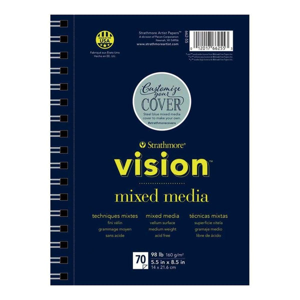 Strathmore Vision Mixed Media Pad 5.5 inch X8.5 inch