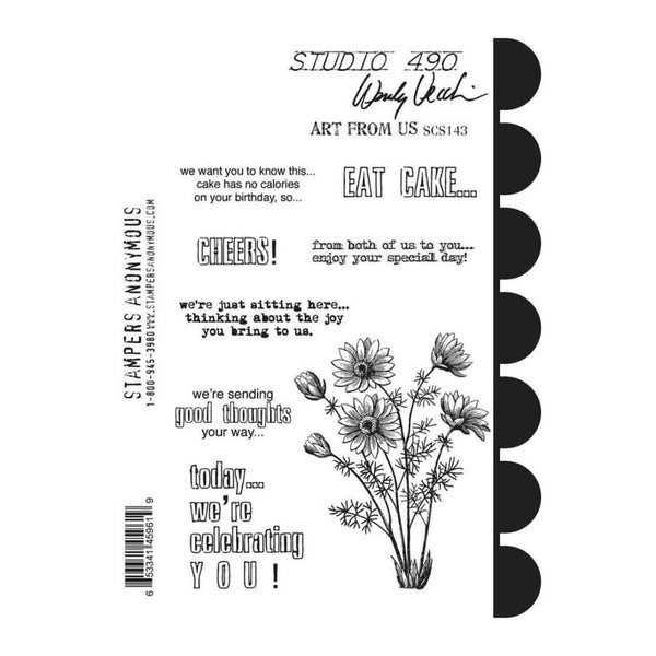 Studio 490 Cling Stamps 7inch X8.5inch Art From Us