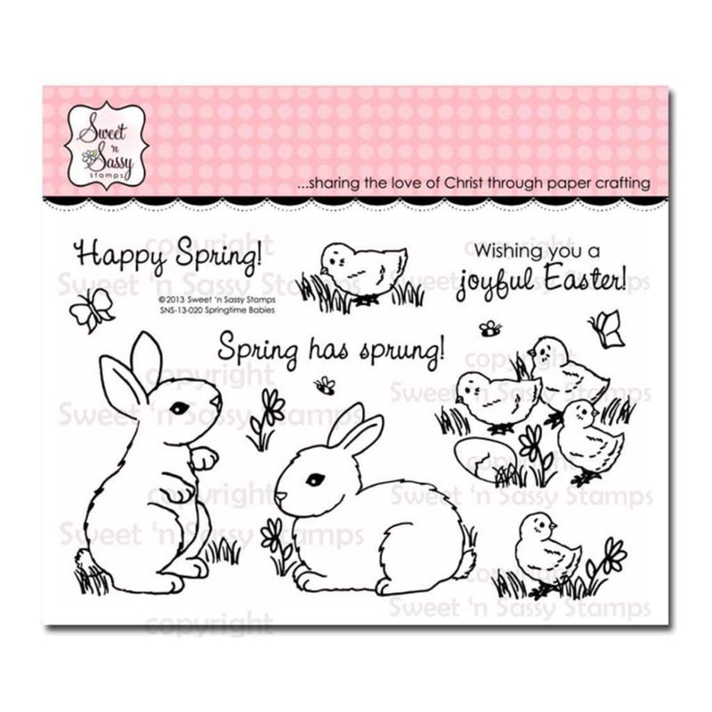 Sweet n Sassy Clear Stamps 4 inch X6 inch Springtime Babies