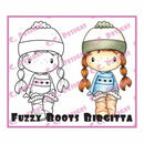 Swiss Pixie Cling Stamp 3X1.75 Fuzzy Boot Birgitta