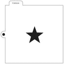 Crafters Workshop Cookie & Cake Stencils 5.5 inch X5.5 inch - Star*