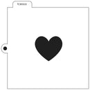 Crafters Workshop Cookie & Cake Stencils 5.5 inch X5.5 inch - Heart*