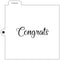 Crafters Workshop Cookie & Cake Stencils 5.5 inch X5.5 inch - Congrats