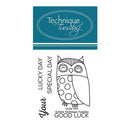 Technique Tuesday Clear Stamps 2 Inch X2.5 Inch Lucky Owl