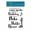 Technique Tuesday Clear Stamps 3 inch X4 inch Bravo