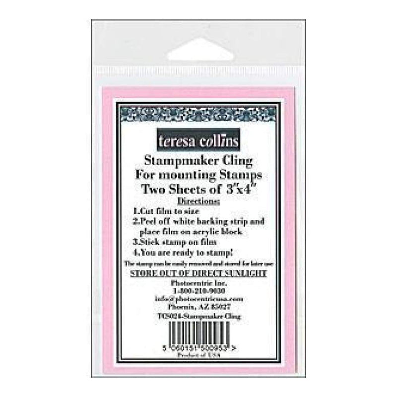Teresa Collins - Stampmaker Cling For Mounting Stamps 2/Pkg 3X4 Inch  Inch