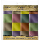 Idea-Ology Paper Stash Kraft Metallic Paper Pad 8inch X8inch 36 pack Confections