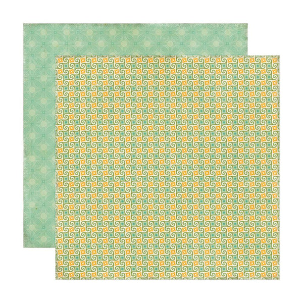 Echo Park - This and That Collection - Charming - 12 x 12 Double Sided Paper - Swirls
