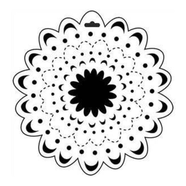 The Crafters Workshop - 12X12 Template - Dahlia