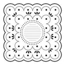 The Crafters Workshop - 12X12 Template - Dotted Scallop