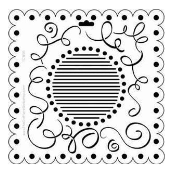 The Crafters Workshop - 12X12 Template - Scallop Swirls