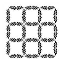 The Crafters Workshop - 6X6 Template - Leaf Grid