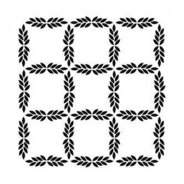 The Crafters Workshop - 6X6 Template - Leaf Grid