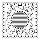 The Crafters Workshop 6X6 Template - Scallop Swirls