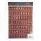 The Paper Loft - Weathered Letters Red Alphabet Cardstock Stickers