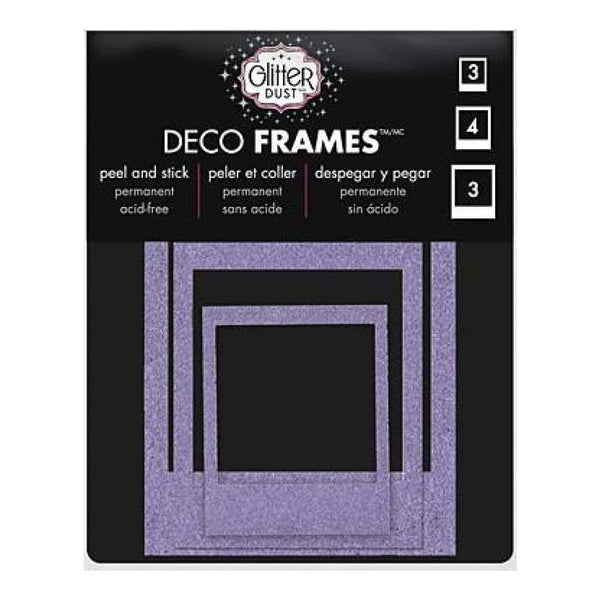 Thermoweb - Glitter Dust Frame Assortment 10 Pack - Polaroid Purple