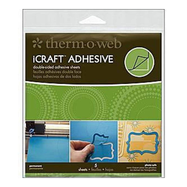 Thermoweb  Icraft Adhesive Sheets 5 Pack 5.75X5.75
