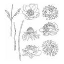 Tim Holtz Cling Rubber Stamp Set 7In. X8.5In. Flower Garden