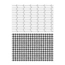 Tim Holtz Cling Stamps 6Inch X 4Inch - Tailor & Houndstooth