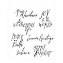 Tim Holtz Cling Stamps 7X8.5 Handwritten Holidays