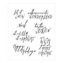 Tim Holtz Cling Stamps 7X8.5 Handwritten Holidays