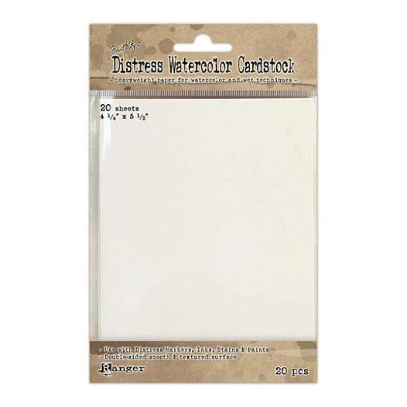 Tim Holtz Distress Watercolor Cardstock 20 Pack 4.25 Inch X5.5 Inch