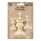 Tim Holtz - Idea-Ology - Wooden Vignette Finial Set 4 pack Unfinished .75 inch X1 inch To 1.5 inch X2 inch