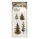 Tim Holtz Layered Stencil 4.125 inch X8.5 inch Woodland