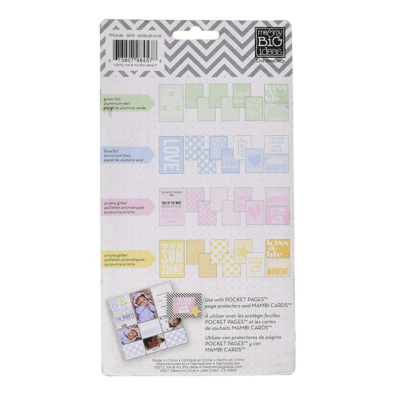 Me & My Big Ideas - Pocket Pages Specialty Cards 3 X 4inch 36 per package - To The Moon & Back*