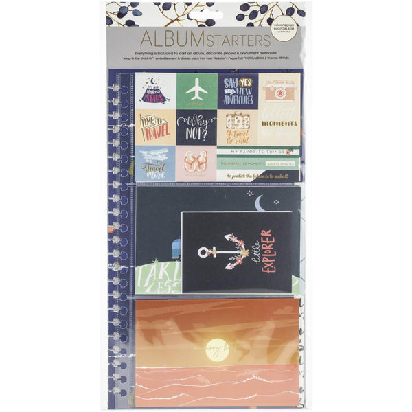 Websters Pages Album Start Kit, Tall - Vacation