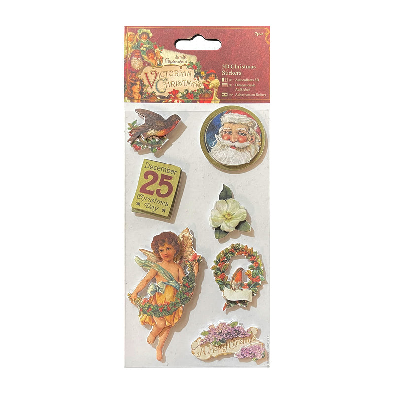 Docrafts Papermania 3D Die-Cut Stickers - Victorian Christmas*