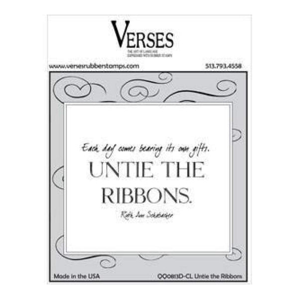 Verses Cling Stamp 4.5X6.5In - Untie The Ribbons