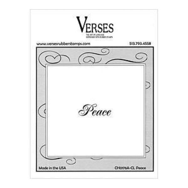 Verses Rubber Stamp Co. - Peace Cling Mounted Rubber Stamp