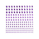 Poppy Crafts Self-Adhesive Rhinestone Sheet - Violet