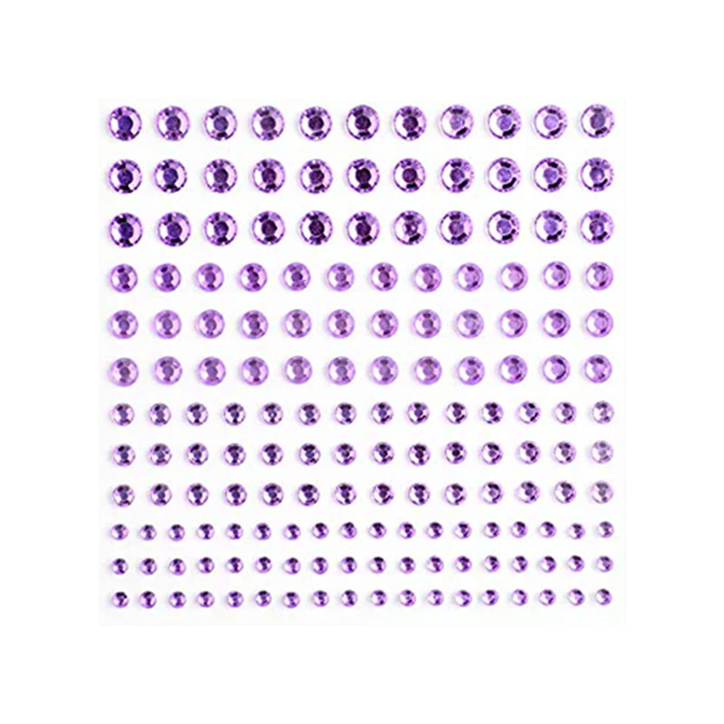Poppy Crafts Self-Adhesive Rhinestone Sheet - Violet