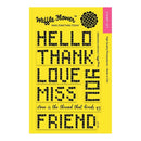 Waffle Flower Crafts Clear Stamps 4inch X6inch Embroidered Greetings