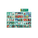 Poppy Crafts Christmas Washi Sticker Booklet - 30pack - Santa & His Reindeer*
