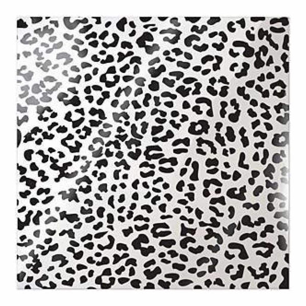We R Memory Keepers - Clearly Posh Acetate Sheets 12 Inch X12 Inch Cheetah With Black Foil
