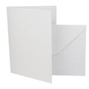 Poppy Crafts A6 300GSM Cards and Envelopes - Silk White -  Pack of 10