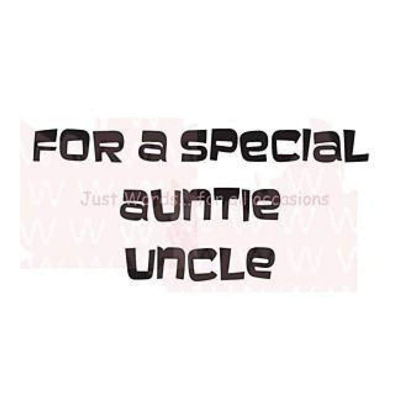 Woodware Clear Stamps 2.5 Inch X1.75 Inch  Sheet Special Auntie/Uncle