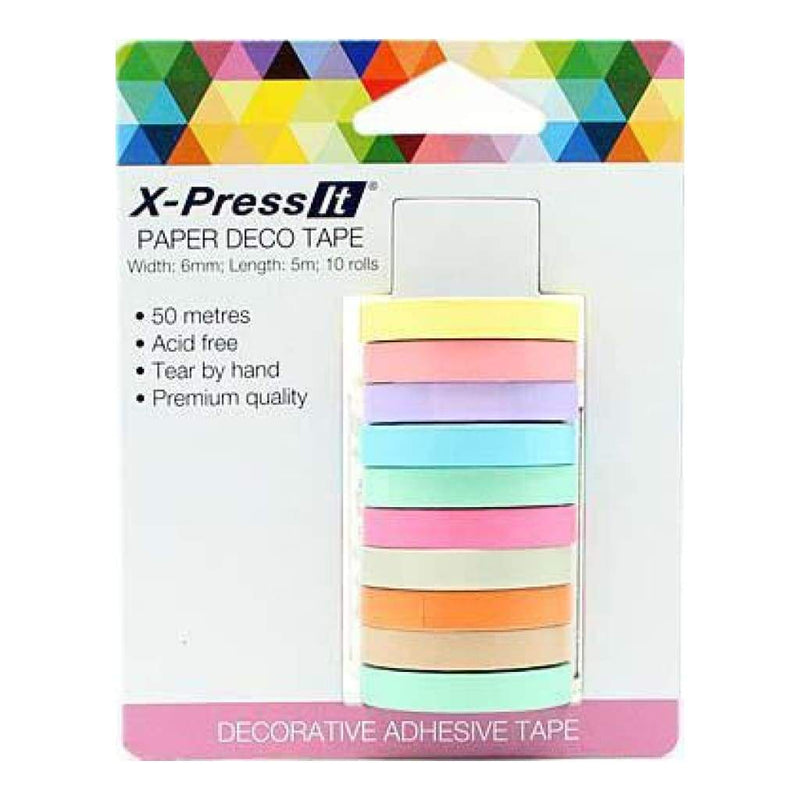 X-Press It Deco Tape Paper (10 Rolls)