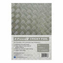 X-Press It Sticky Foil Tread Plate A4 - one sheet