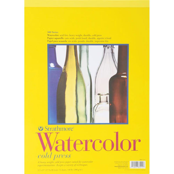 Strathmore Watercolour Paper Pad 11"X15" 12 Sheets*