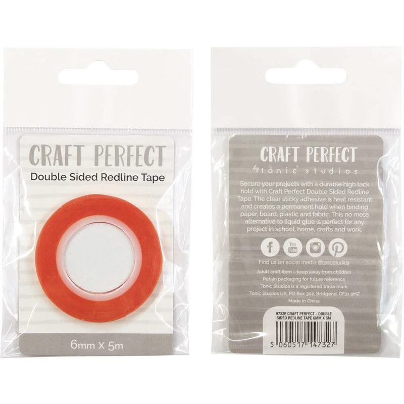 Craft Perfect Redline Tape 6mm x 5m - Clear