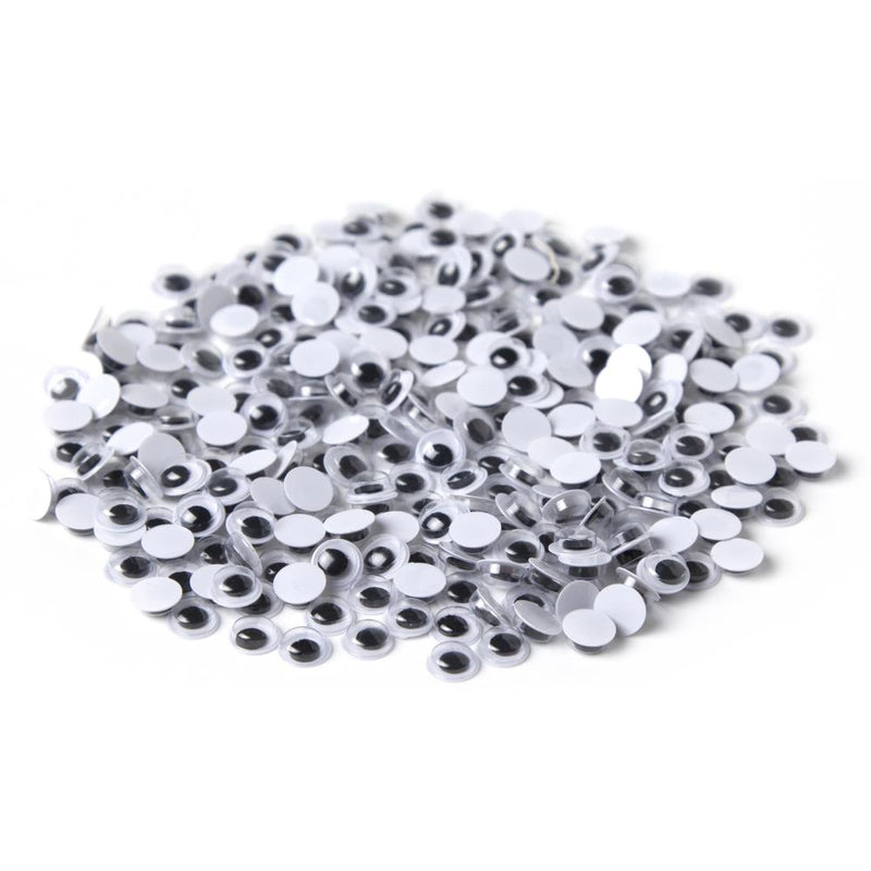 CousinDIY Paste-On Wiggle Eyes 7mm 286/Pkg Black