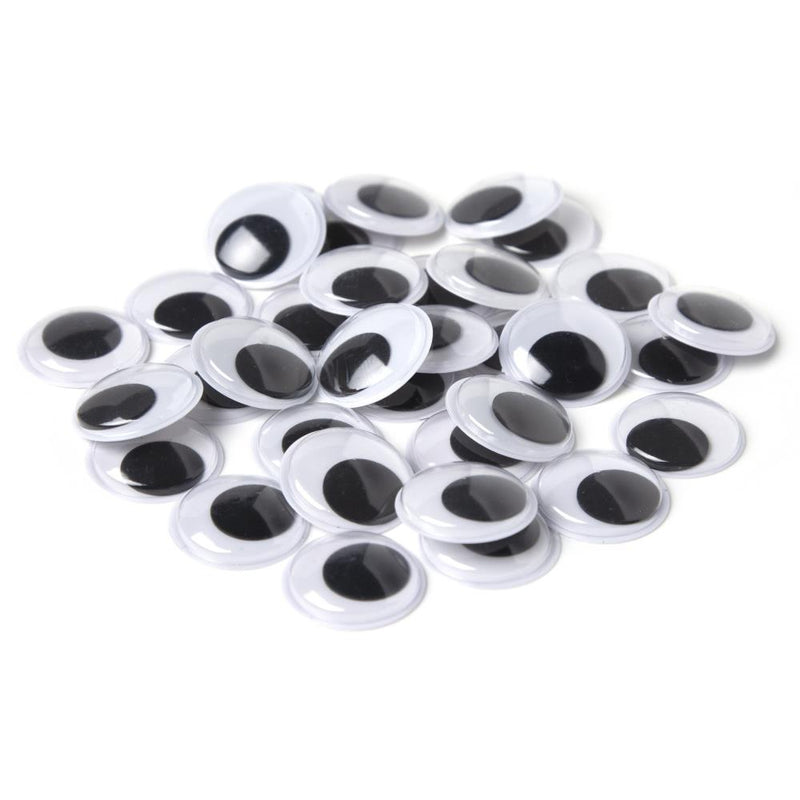 CousinDIY Paste-On Wiggle Eyes 25mm 34/Pkg Black